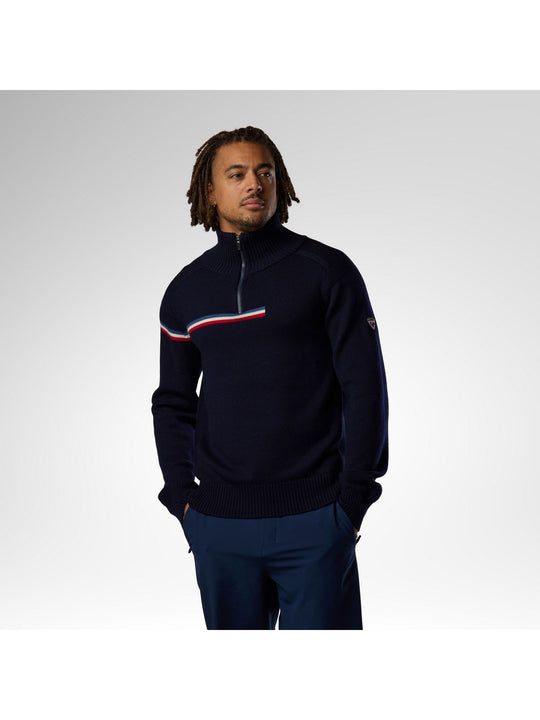 Sweter męski ROSSIGNOL M Odysseus Half Zip Merino Swe niebieski
