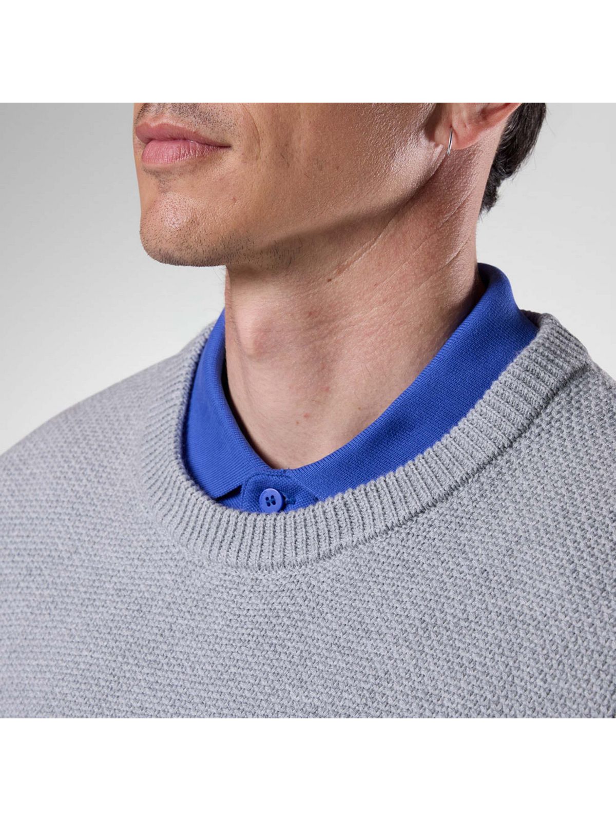 Sweter męski ROSSIGNOL M Knitted Cn Sweater szary