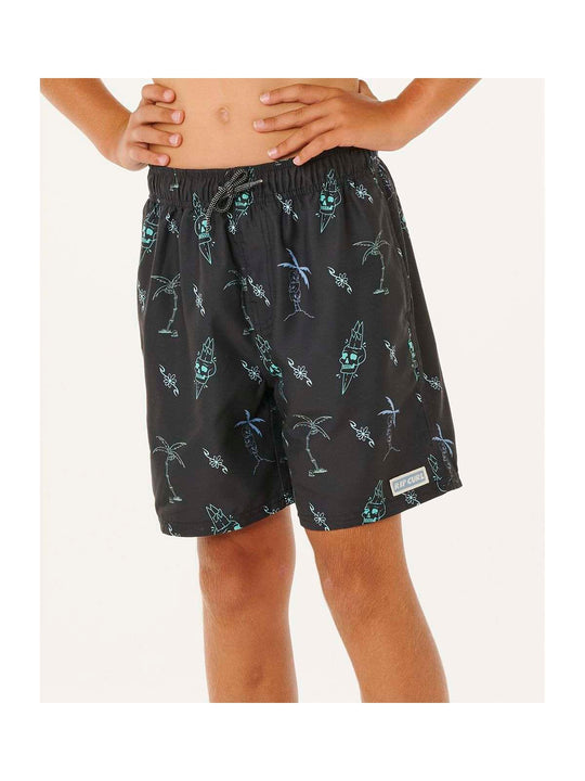Boardshorty chłopięce RIP CURL Eternal Shred Mesh Volley-Boy czarne
