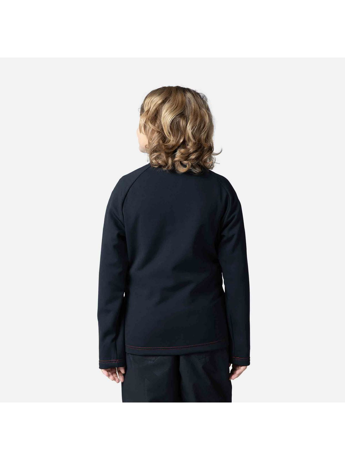 Bluza mid layer chłopięca Rossignol Boy Hero Fz Clim czarny - Adventure Sports