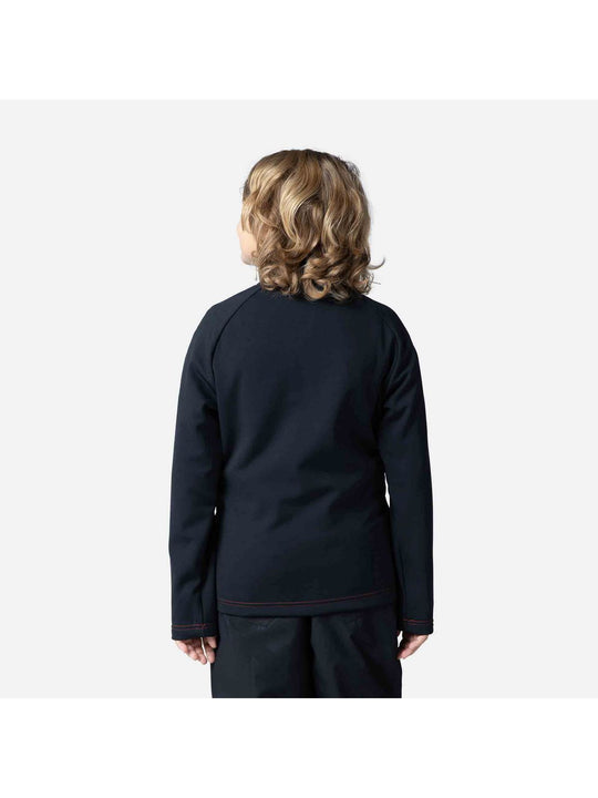 Bluza mid layer chłopięca Rossignol Boy Hero Fz Clim czarny - Adventure Sports
