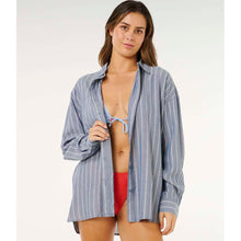Koszula damska RIP CURL Beach Days Pinstripe Shirt niebieska
