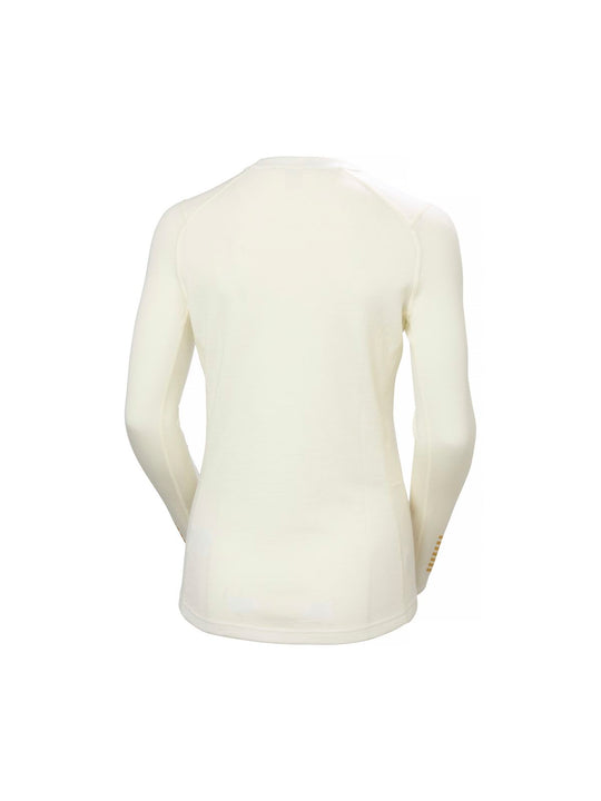 Bielizna termiczna damska HELLY HANSEN W LIFA MERINO MIDW GRA CREW biała
