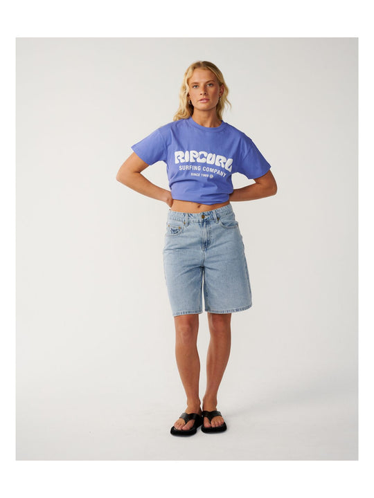 Koszulka damska RIP CURL Surf Puff Party Pack Relaxed granatowa
