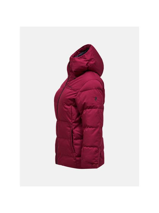 Kurtka PEAK PERFORMANCE W Shred Down Jacket bordowy
