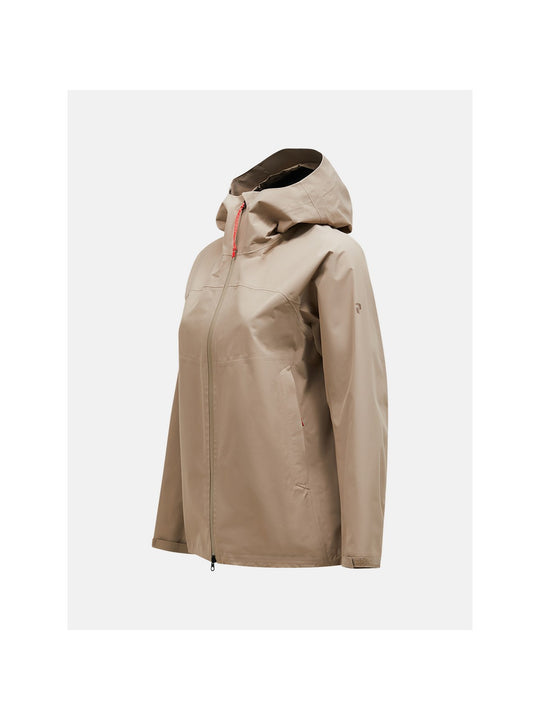 Kurtka PEAK PERFORMANCE W Treeline Shell Jacket beżowy - Adventure Sports
