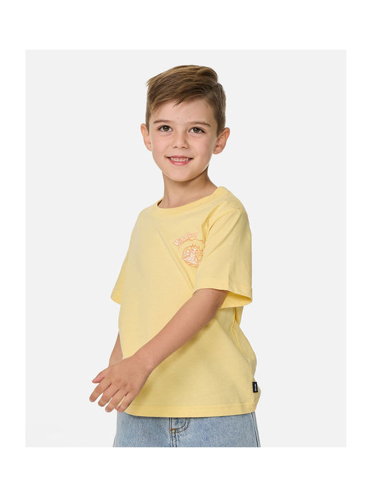 Koszulka chłopięca RIP CURL Ride The Wave Art Tee - Boy żółta
