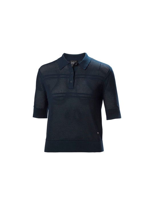 Koszulka HELLY HANSEN W SALT KNIT POLO granatowy - Adventure Sports
