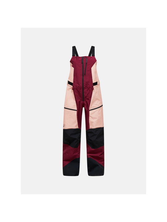 Spodnie PEAK PERFORMANCE W Vertical Gore-Tex Pro Bib Pants bordowy
