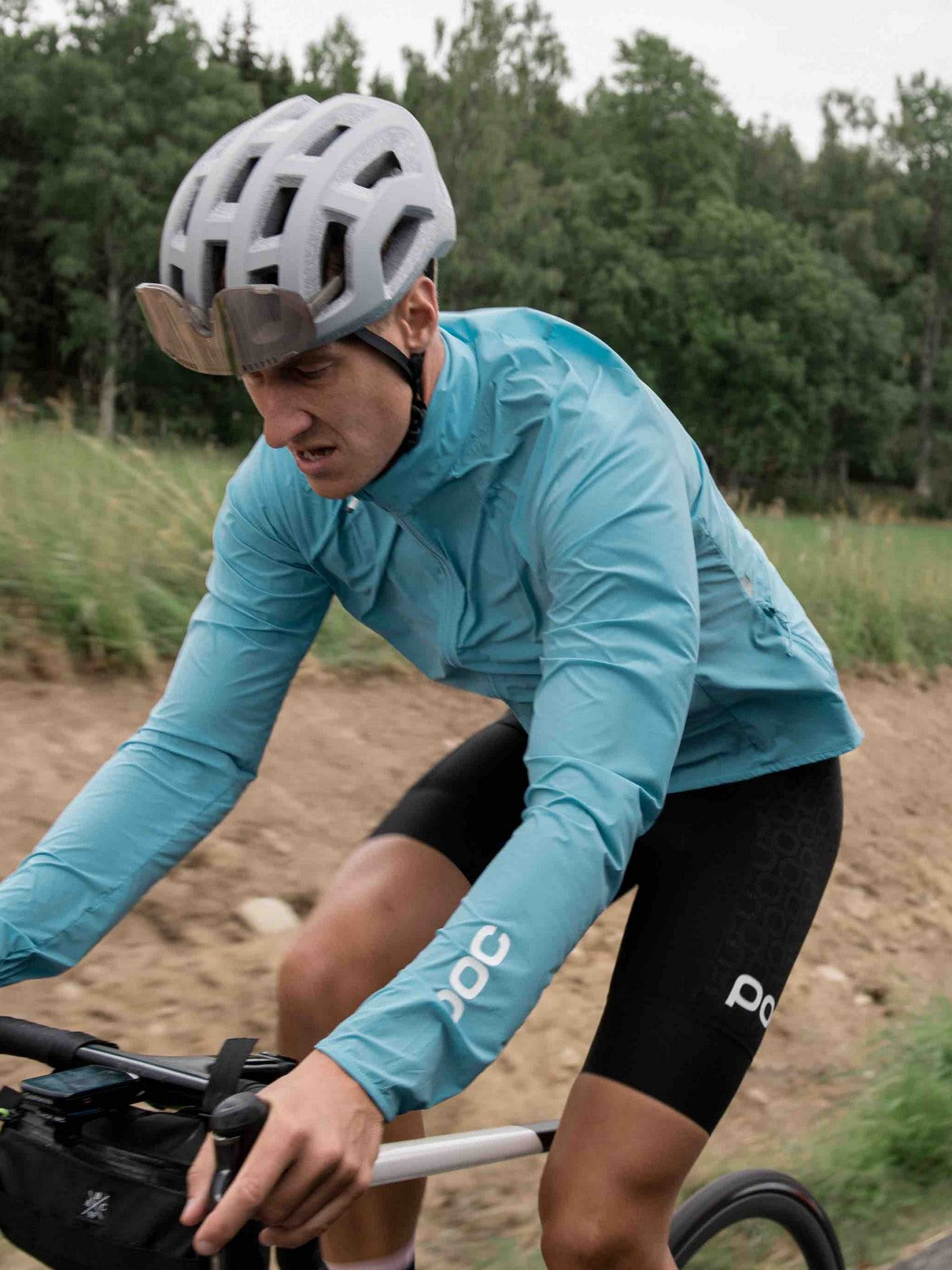 Kurtka rowerowa POC PURE-LITE SPLASH - niebieska - Adventure Sports