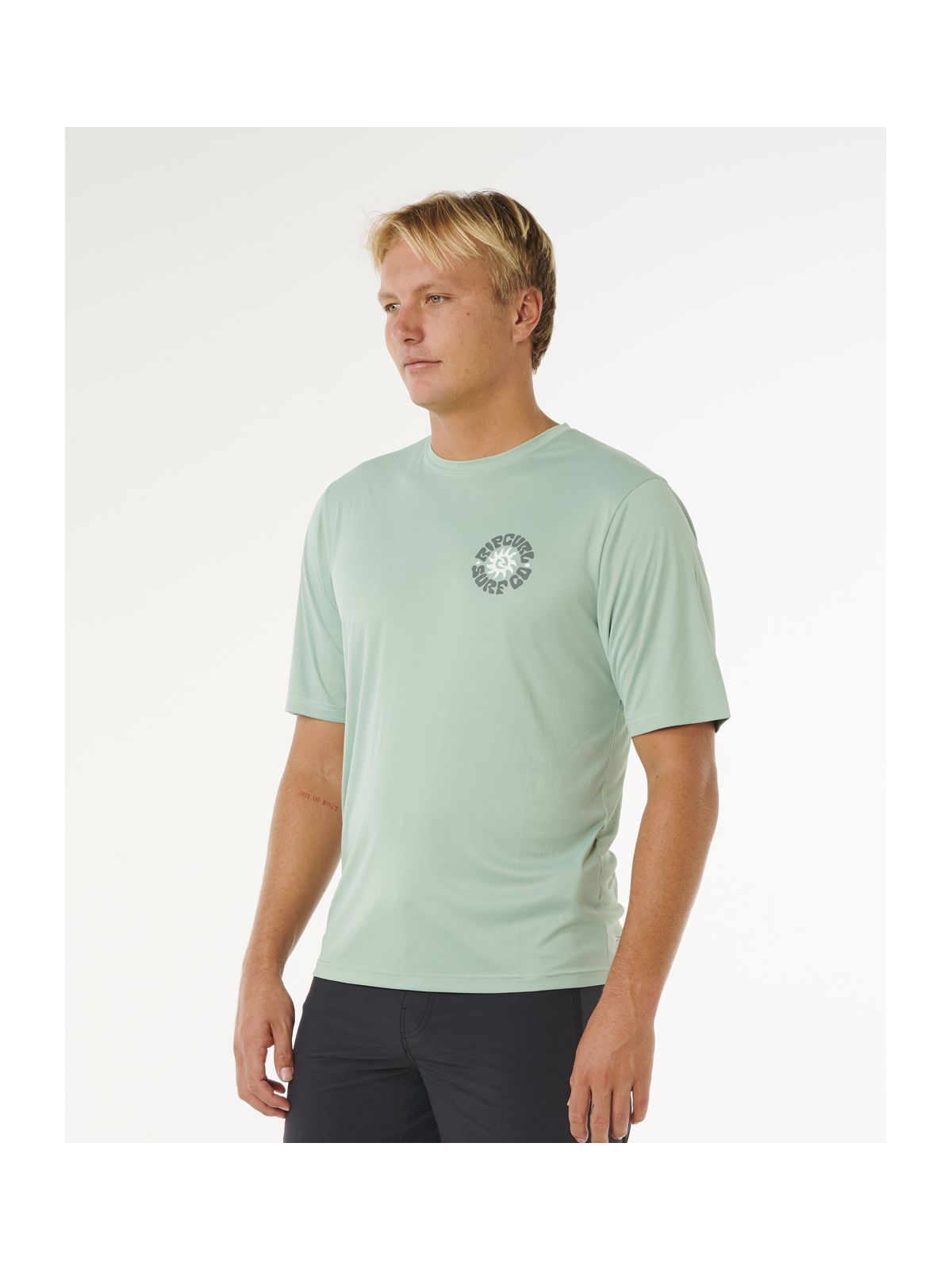 Lycra męska RIP CURL Pacific Rinse Surflite Upf S/S zielona