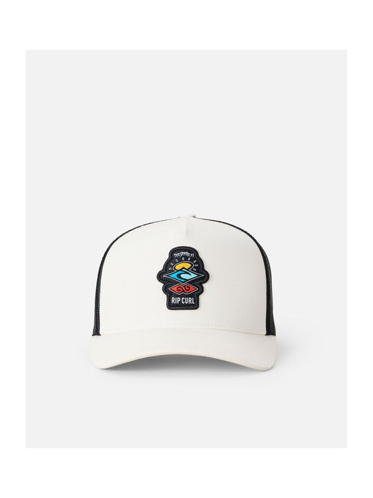 Czapka z daszkiem dziecięca RIP CURL Search Icon Trucker - Boy biała
