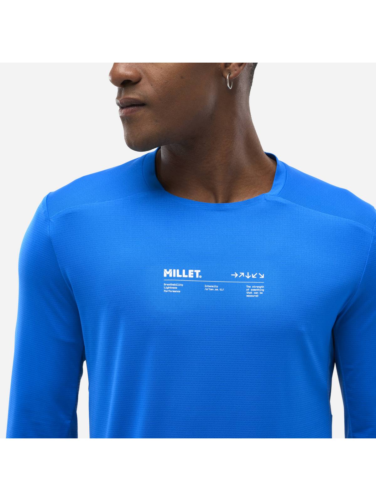Koszulka męska MILLET Intense Ts Ls M niebieska'