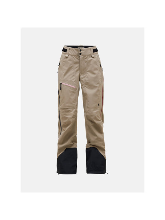 Spodnie narciarskie Peak Performance W Alpine Gore-Tex beżowy - Adventure Sports
