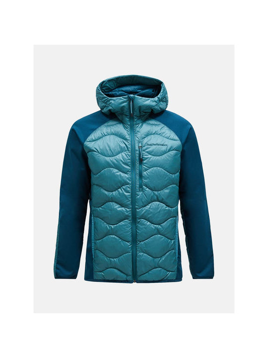 Kurtka puchowa męska Peak Performance M Helium Down Hybrid Hood zielony - narciarska - Adventure Sports
