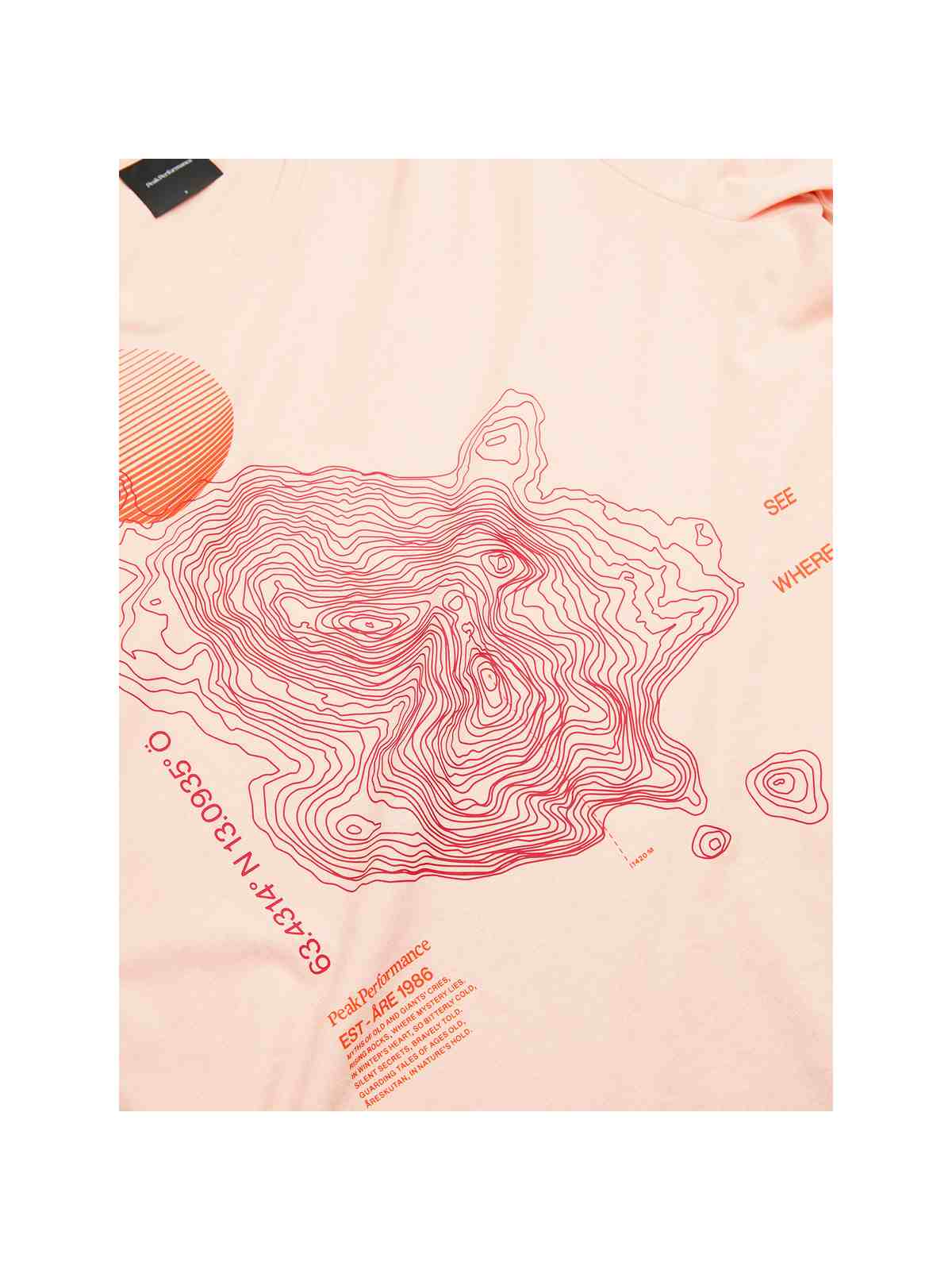 Koszulka PEAK PERFORMANCE Explore Graphic Tee Women różowy