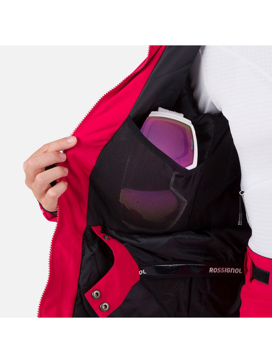 Kurtka narciarska damska Rossignol W Flat Jkt czerwony - Adventure Sports
