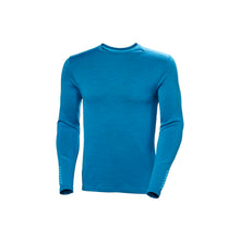 Koszulka męska HELLY HANSEN Lifa Merino Midweight Crew  kolor niebieski
