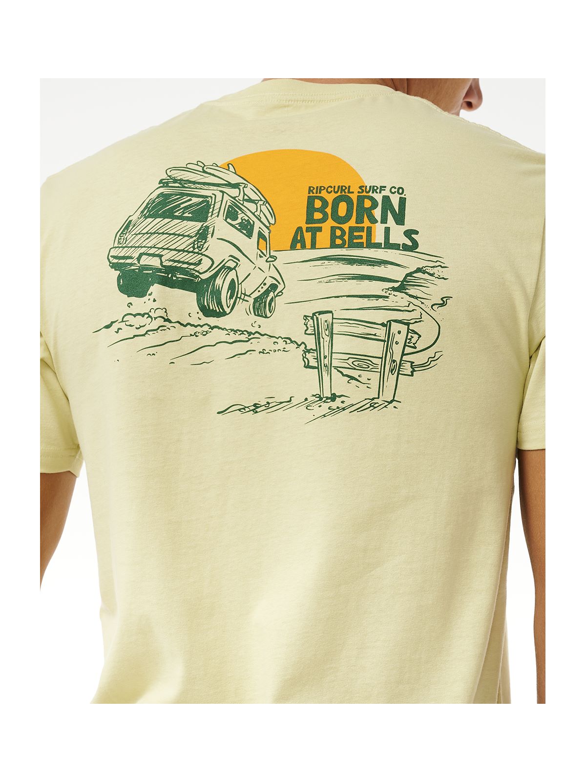 Koszulka RIP CURL Keep On Trucking Tee żółty - Adventure Sports