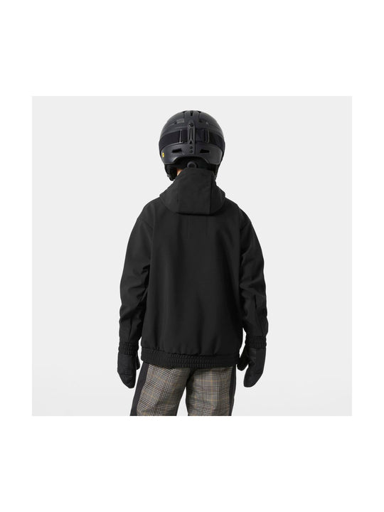 Bluza dziecięca HELLY HANSEN JR POWDER SOFTSHELL HOODIE czarna
