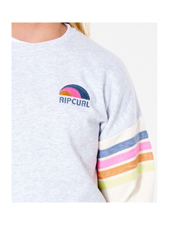 Bluza dziewczęca RIP CURL Surf Revival Crew - Girl - jasny szary - Adventure Sports
