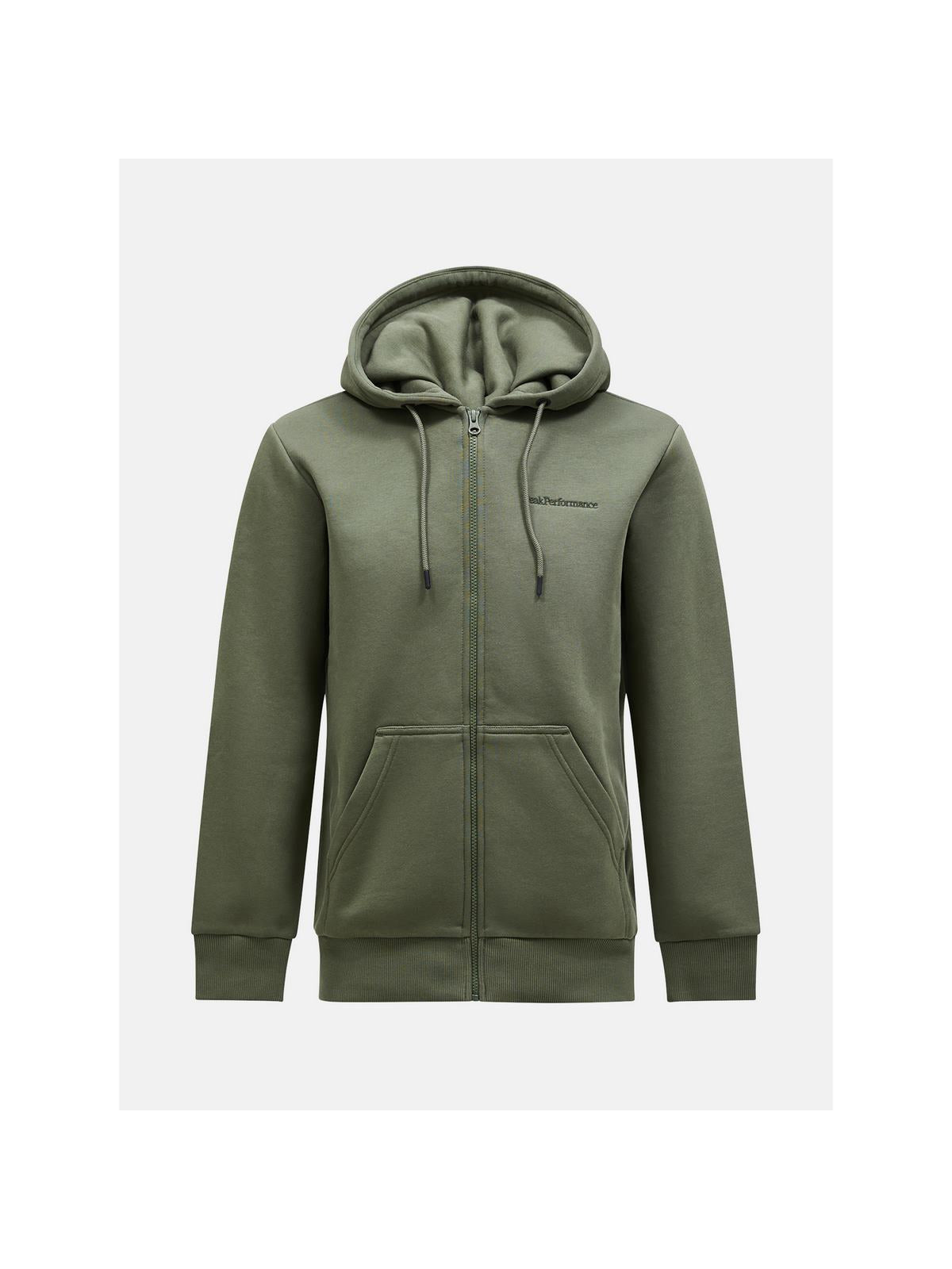 Bluza Peak Performance M Original Small Logo Zip zielony - Adventure Sports