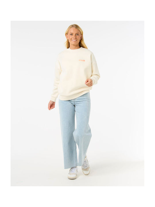 Bluza RIP CURL Ocean Tech Heritage Crew biały
