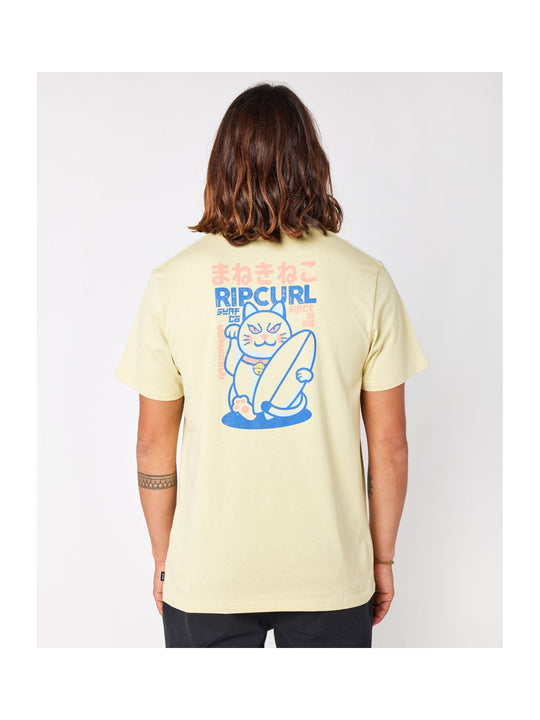 Koszulka RIP CURL Desti Animals Tee żółty - Adventure Sports
