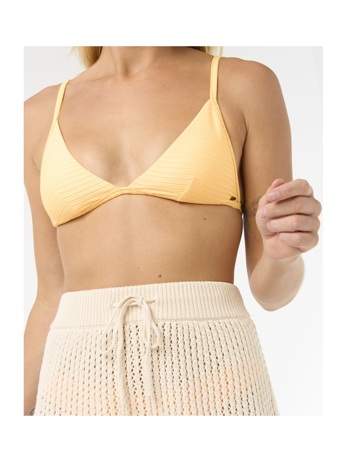 Szorty RIP CURL Cala Vadella Crochet Short biały