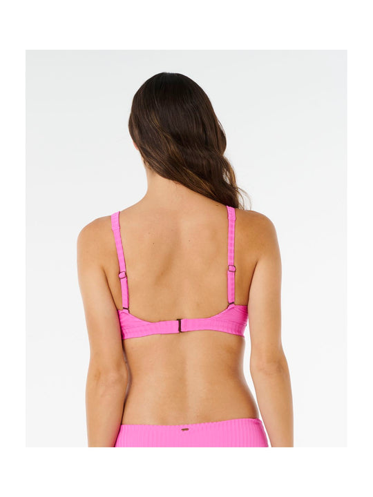 Stanik damski RIP CURL Premium Surf D-Dd Crop różowy
