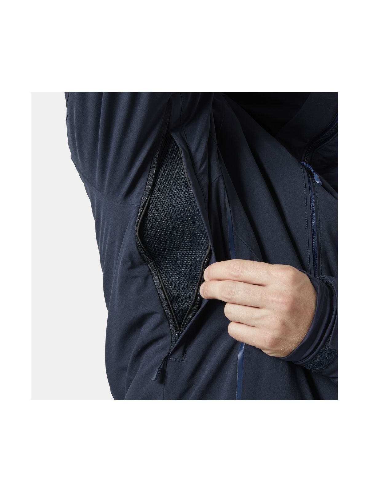 Kurtka narciarska męska HELLY HANSEN ALPHA 4.0 JACKET granatowa