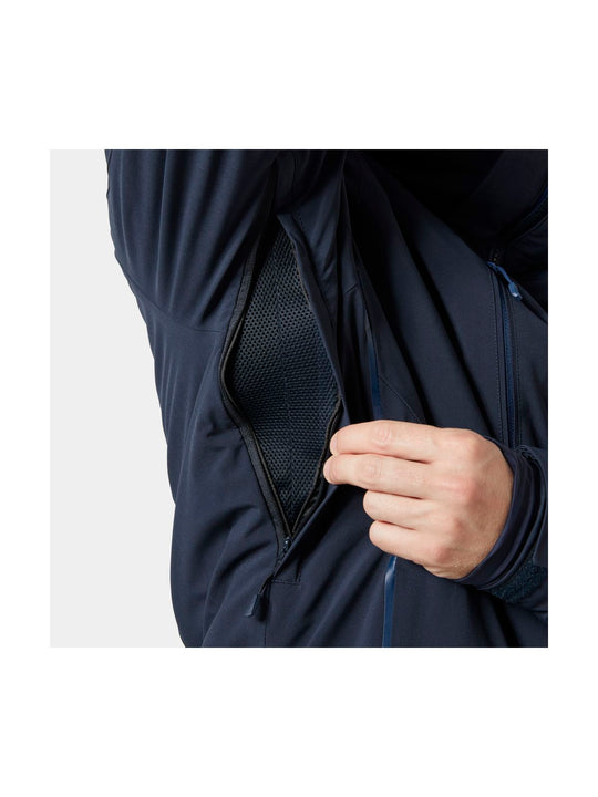 Kurtka narciarska męska HELLY HANSEN ALPHA 4.0 JACKET granatowa
