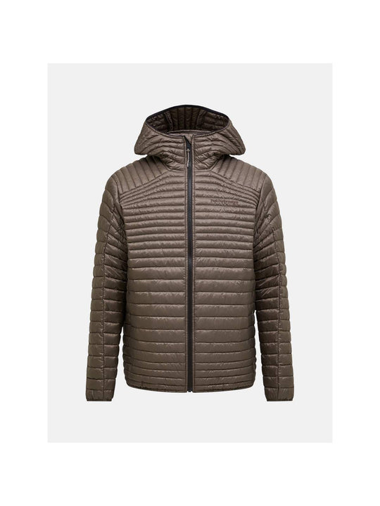 Kurtka męska PEAK PERFORMANCE Monolight Insulated Hood Jacket brązowa
