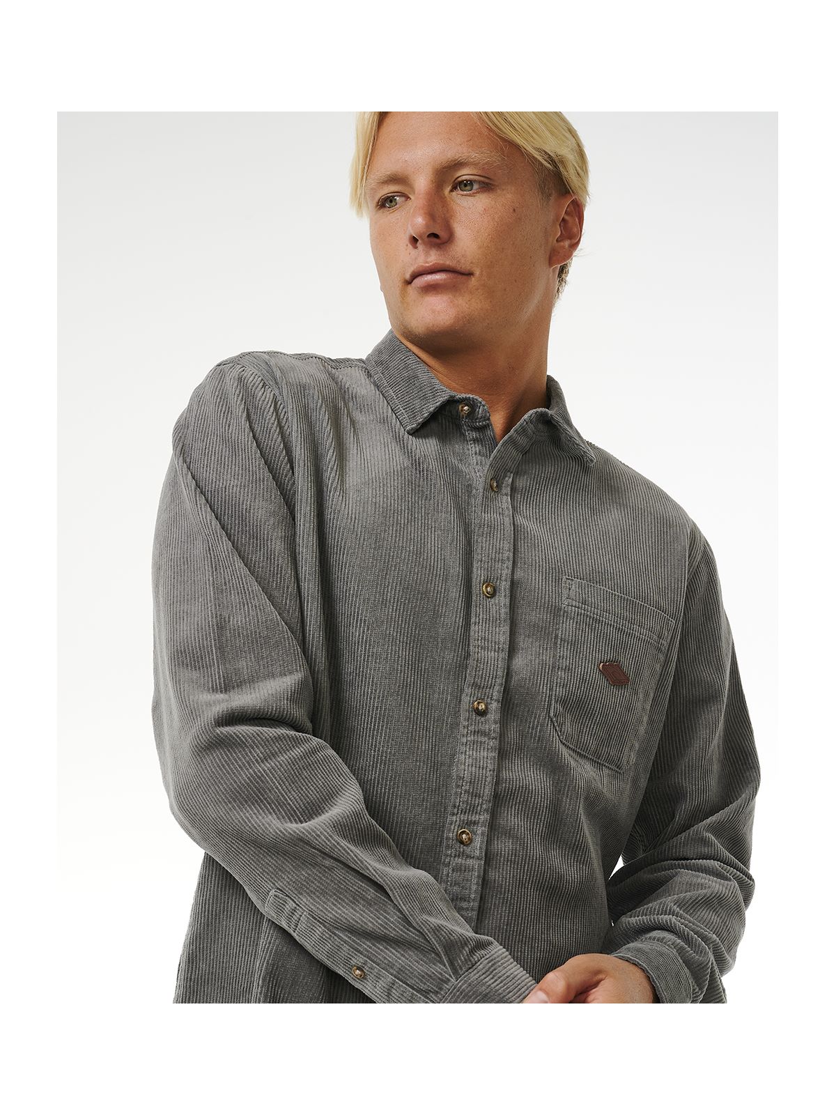 Koszula RIP CURL Classic Surf Cord L/S Shirt szary - Adventure Sports