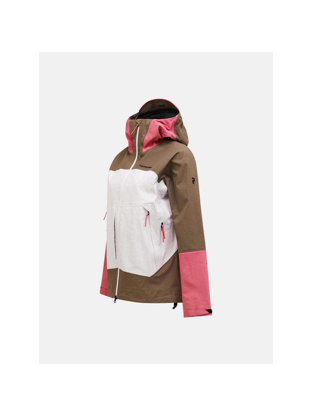 Kurtka narciarska damska PEAK PERFORMANCE Vislight GORE-TEX C-Knit 3L Shell Jacket brązowa