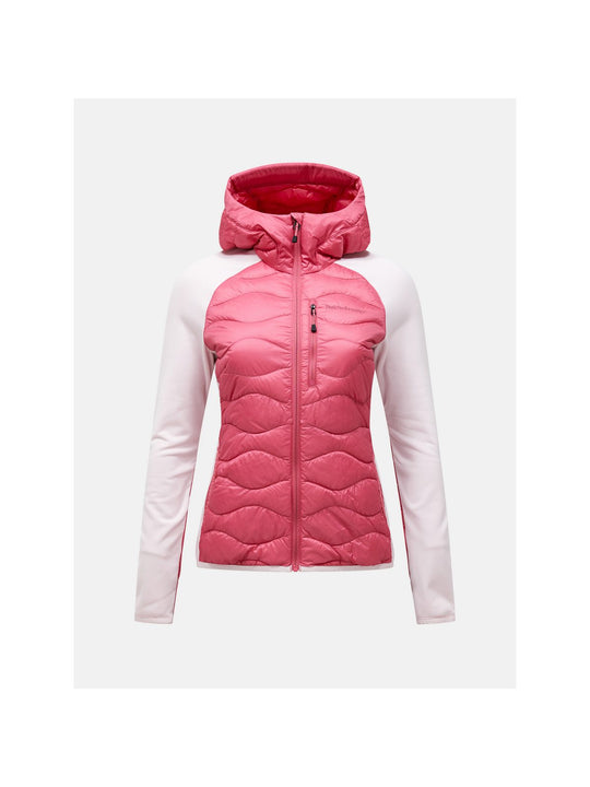Kurtka puchowa damska PEAK PERFORMANCE Helium Hybrid Down Hood Jacket różowa
