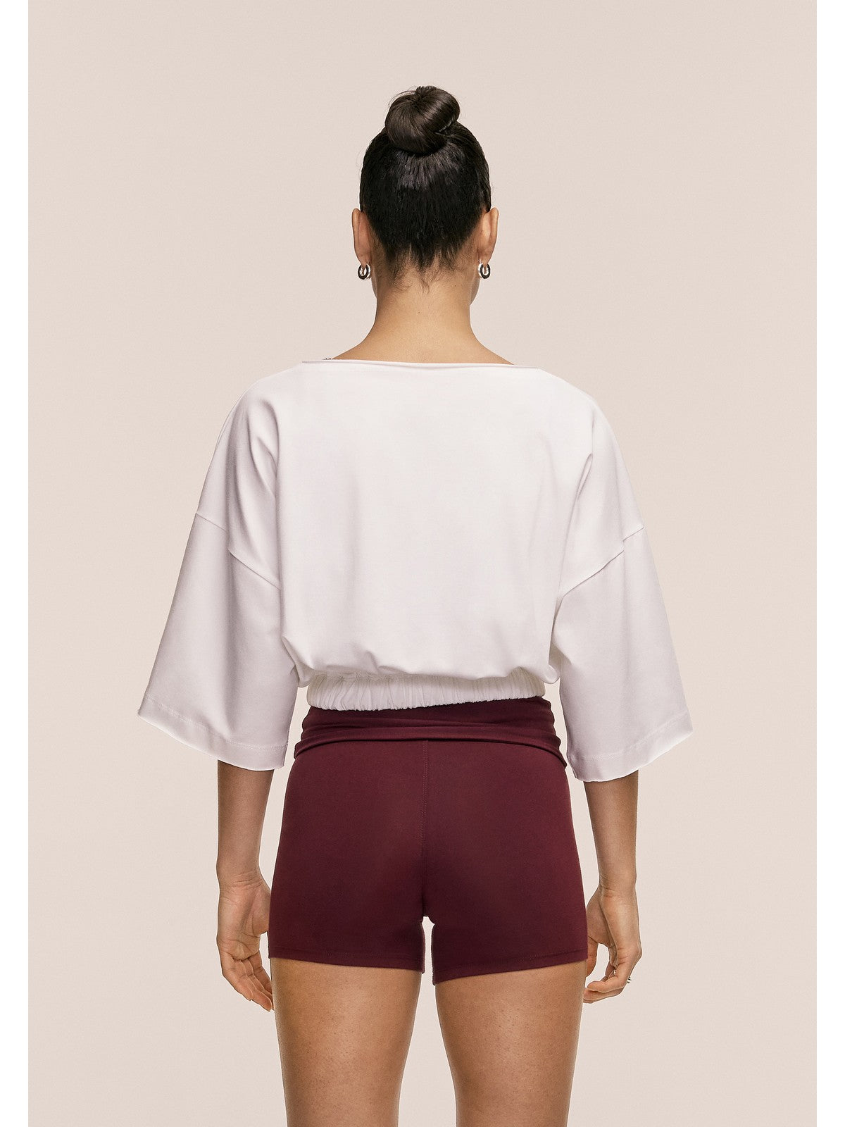 Koszulka damska CASALL Heavy Cotton Crop Tee kolor biały