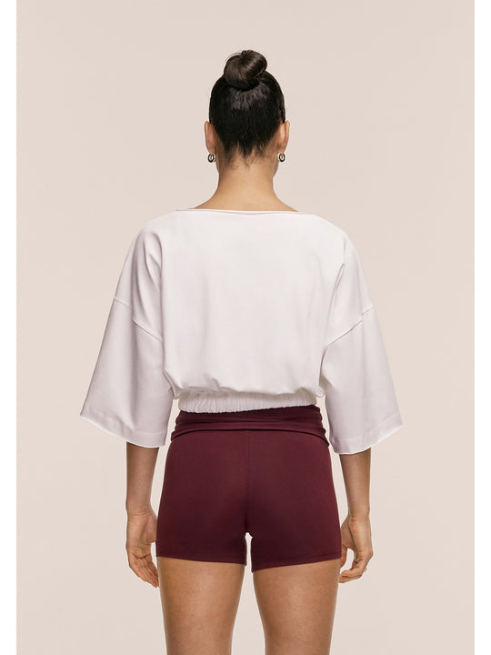 Koszulka damska CASALL Heavy Cotton Crop Tee kolor biały
