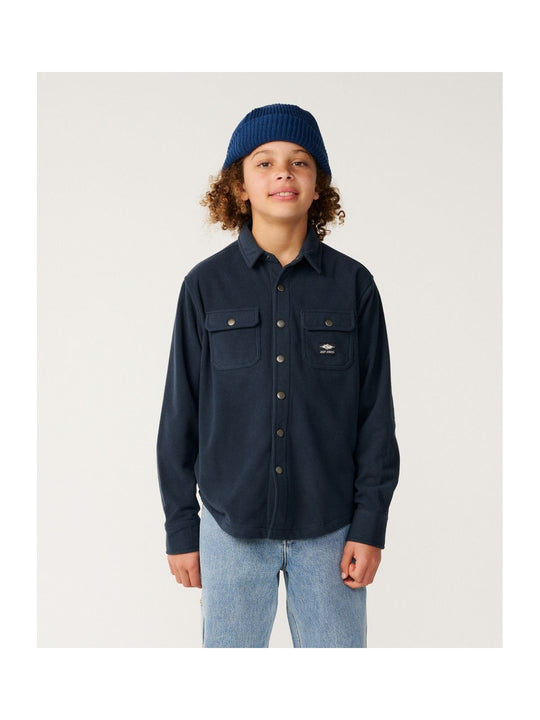 Koszula juniorska RIP CURL Sessions Polar Fleece Shirt-Bo granatowa
