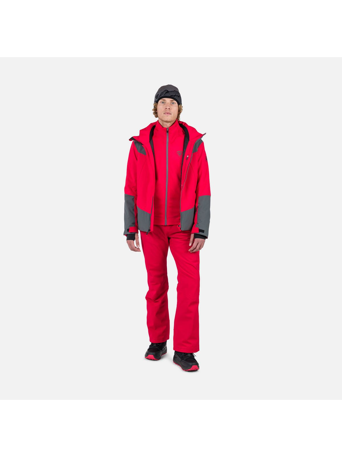 Bluza męska ROSSIGNOL Blackside Fleece Fz czerwony