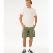 Koszulka męska RIP CURL Vaporcool Search 3 Stacks Tee biała
