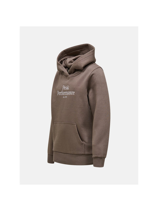 Bluza juniorska PEAK PERFORMANCE Original Hood brązowa
