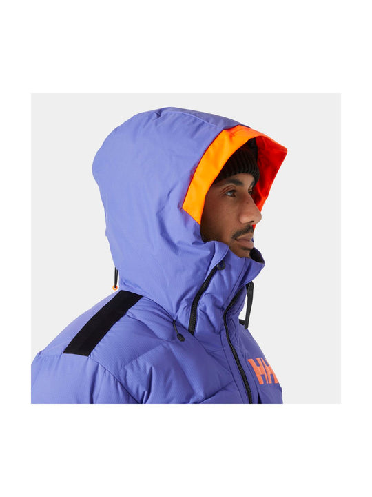 Kurtka narciarska męska HELLY HANSEN EMIKO RIDABLE PUFFY JACKET fioletowa
