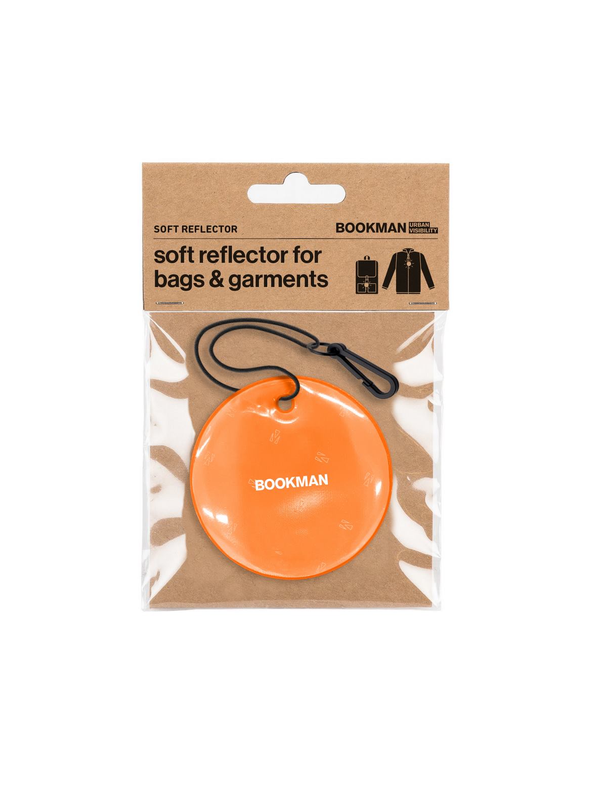 Zawieszka odblaskowa BOOKMAN Hanging Reflector Circle pomarańczowy