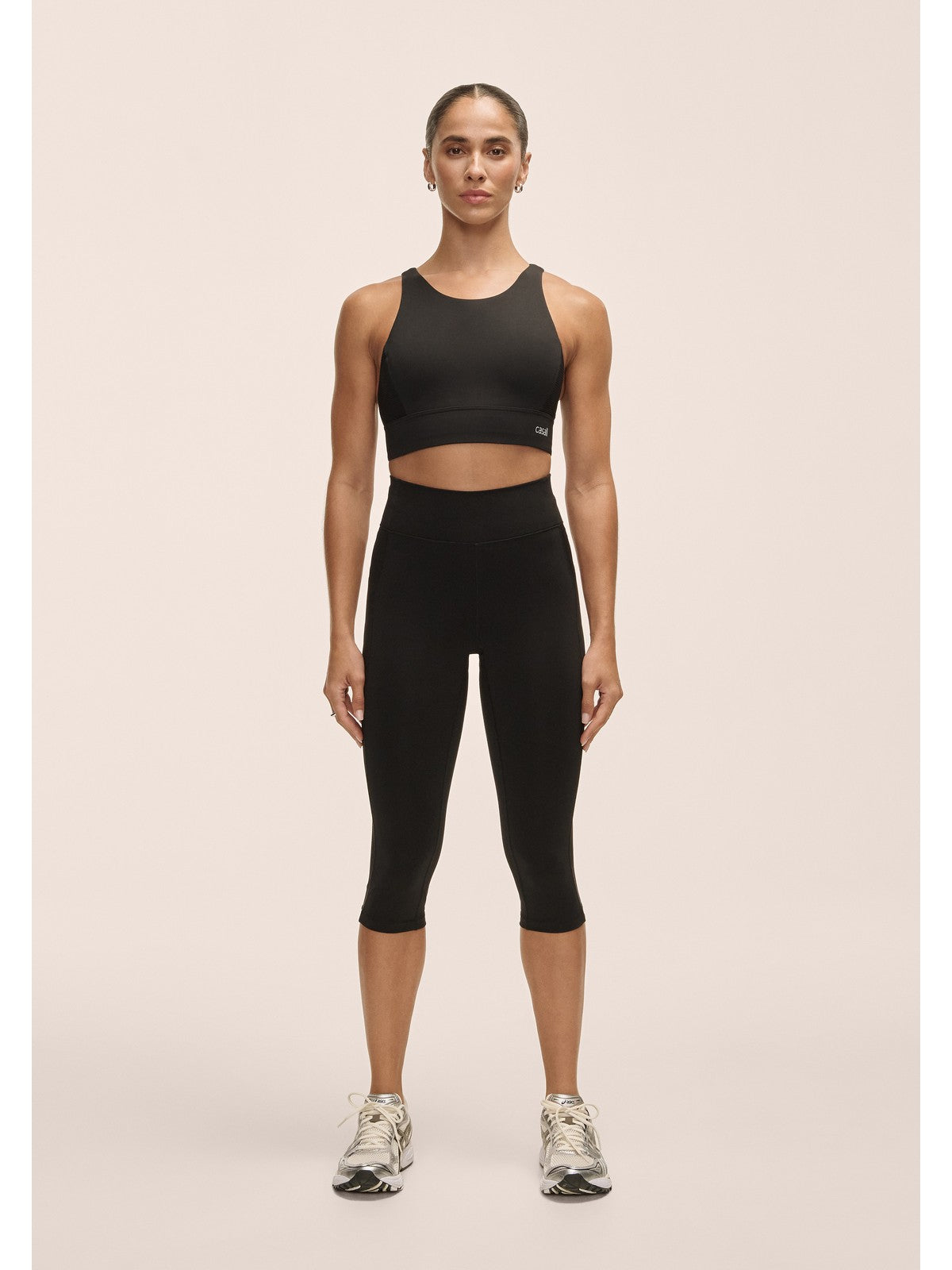 Legginsy treningowe damskie CASALL Essential 3/4 Tights kolor czarny