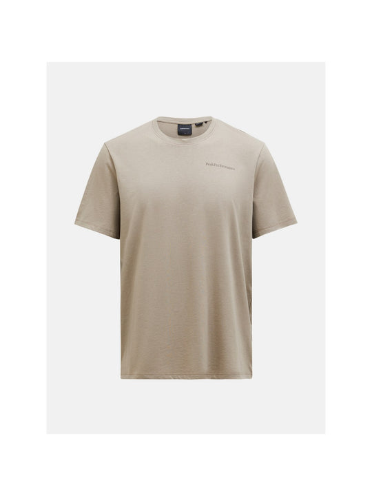 Koszulka PEAK PERFORMANCE Explore Logo Tee Men beżowy - Adventure Sports
