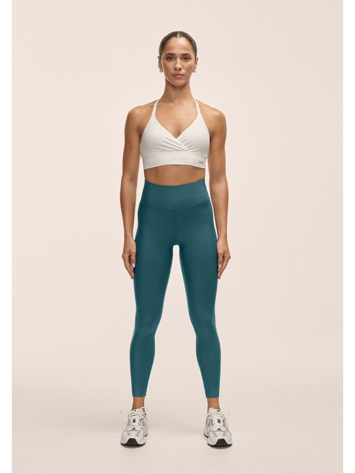 Legginsy treningowe damskie CASALL Graphic High Waist Tights kolor zielony