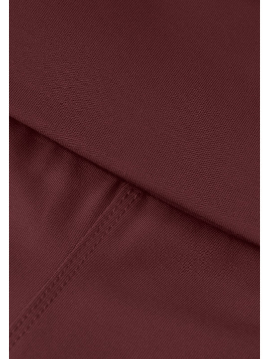 Spodnie damskie CASALL Sublime Folded Flare Pants kolor bordowy
