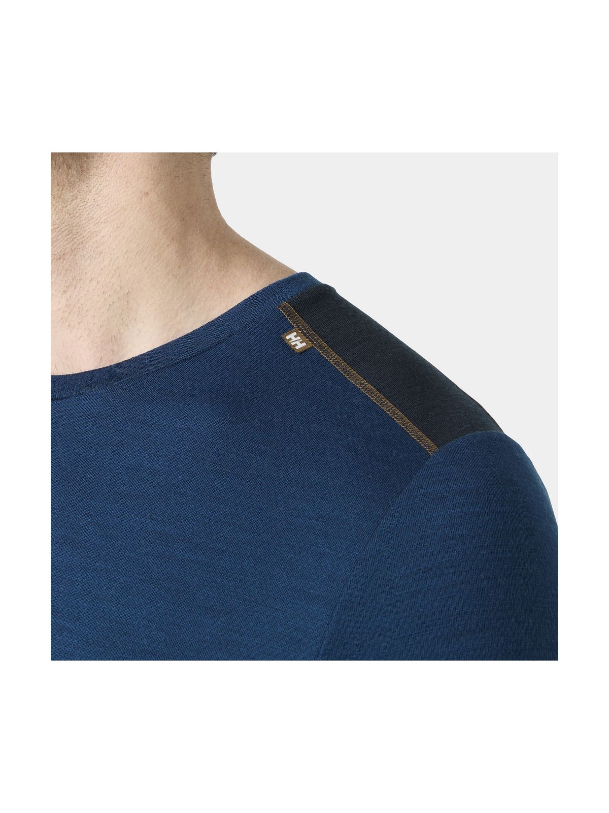 Bielizna termiczna męska HELLY HANSEN LIFA MERINO MIDWEIGHT CREW granatowa