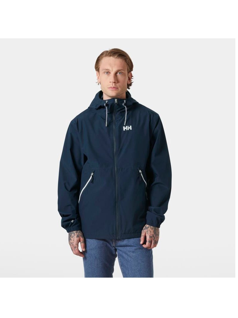 Kurtka męska HELLY HANSEN SANDOY RAIN JACKET granatowa - Adventure Sports